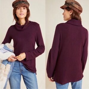 Anthropologie Saturday Sunday | Burgundy Rachael Cowl Top